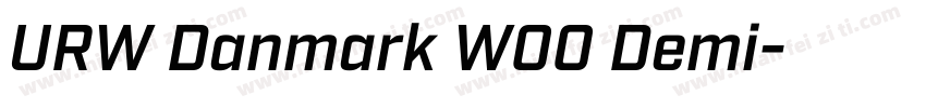 URW Danmark W00 Demi字体转换